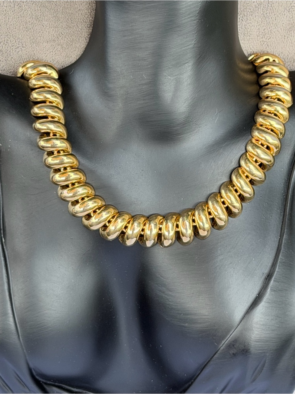 Gold Bead Statement Necklace - Women Jewelry